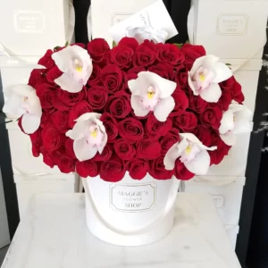 B&BA 50 Roses X Orchids Box