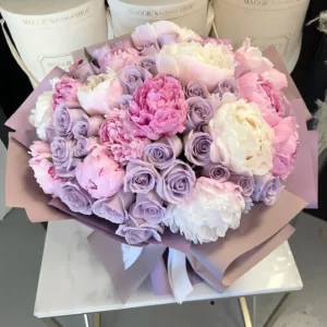 B&BA 50 Lavender Roses X Peonies