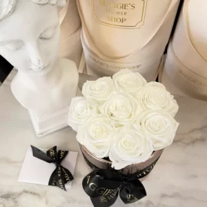 B&BA ETERNITY ROSES WHITE