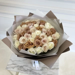 B&BA 50 Mix Nude Rose Bouquet